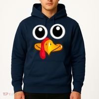 Thanksgiving Cute Turkey Face Hoodie thumb 2