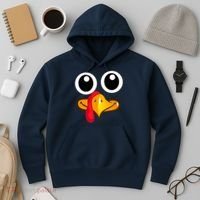 Thanksgiving Cute Turkey Face Hoodie thumb 3