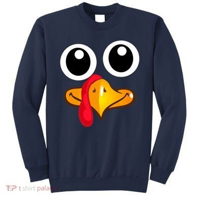 Thanksgiving Cute Turkey Face Sweatshirt