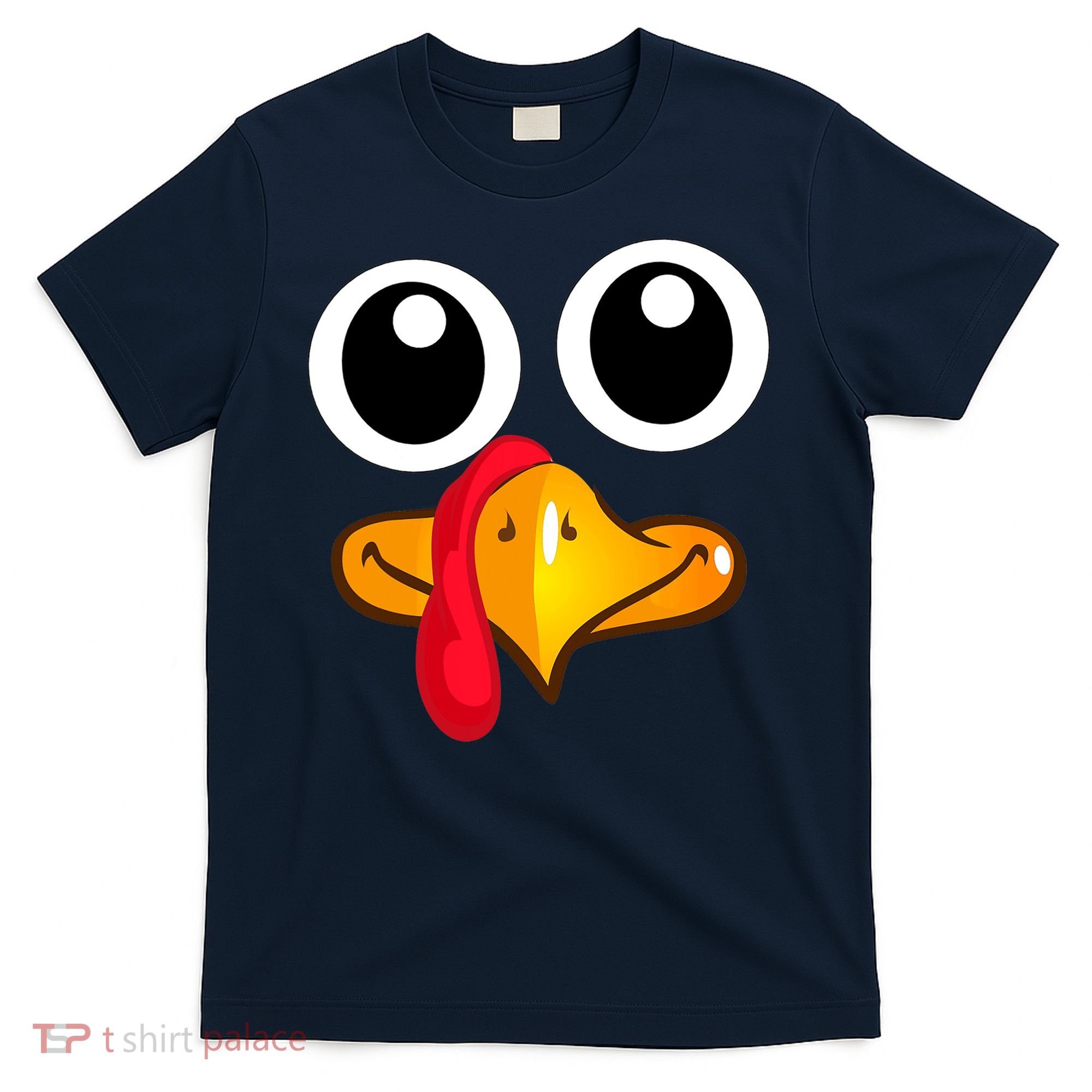 Thanksgiving Cute Turkey Face T-Shirt