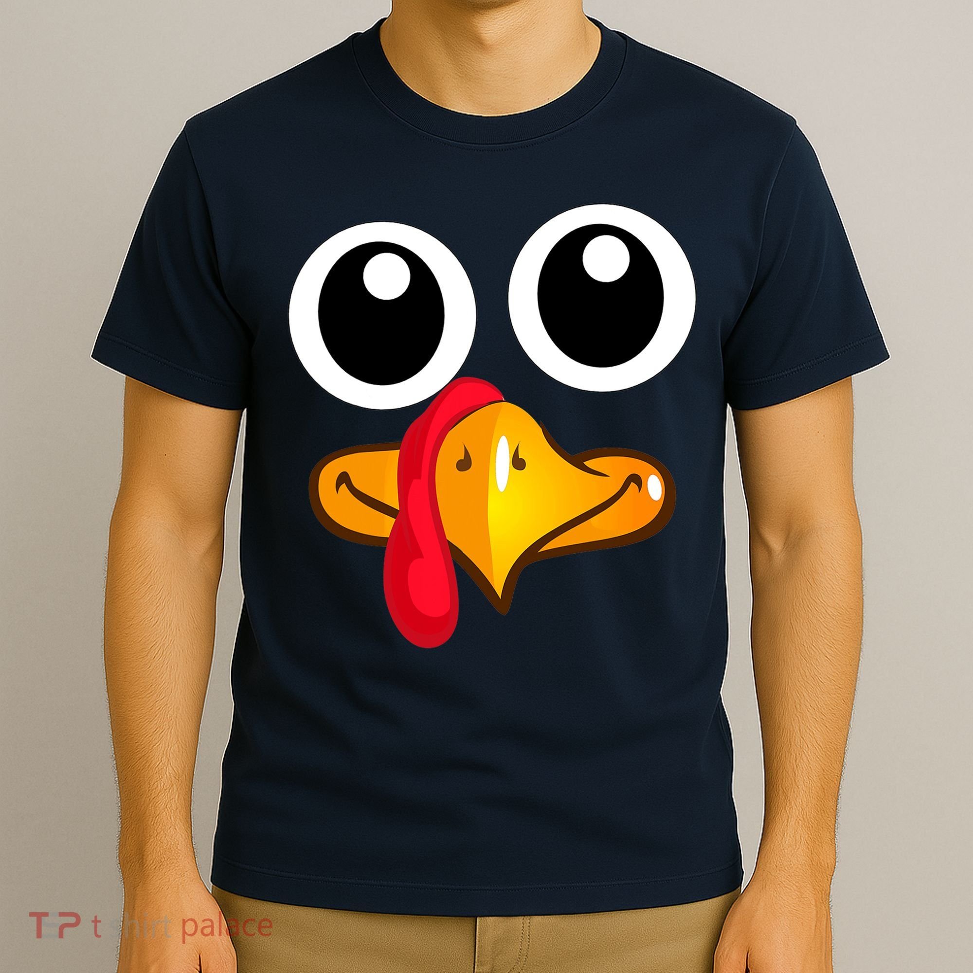 Thanksgiving Cute Turkey Face T-Shirt