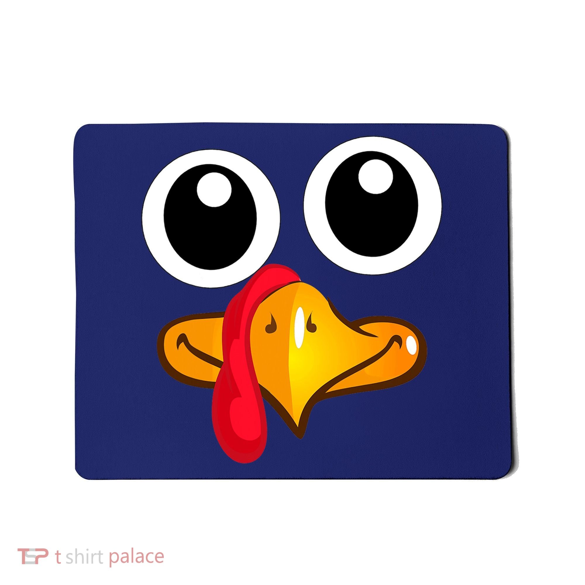 Thanksgiving Cute Turkey Face Mousepad
