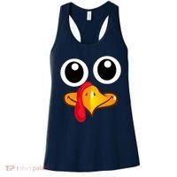 Thanksgiving Cute Turkey Face Women's Tank Top thumb 0