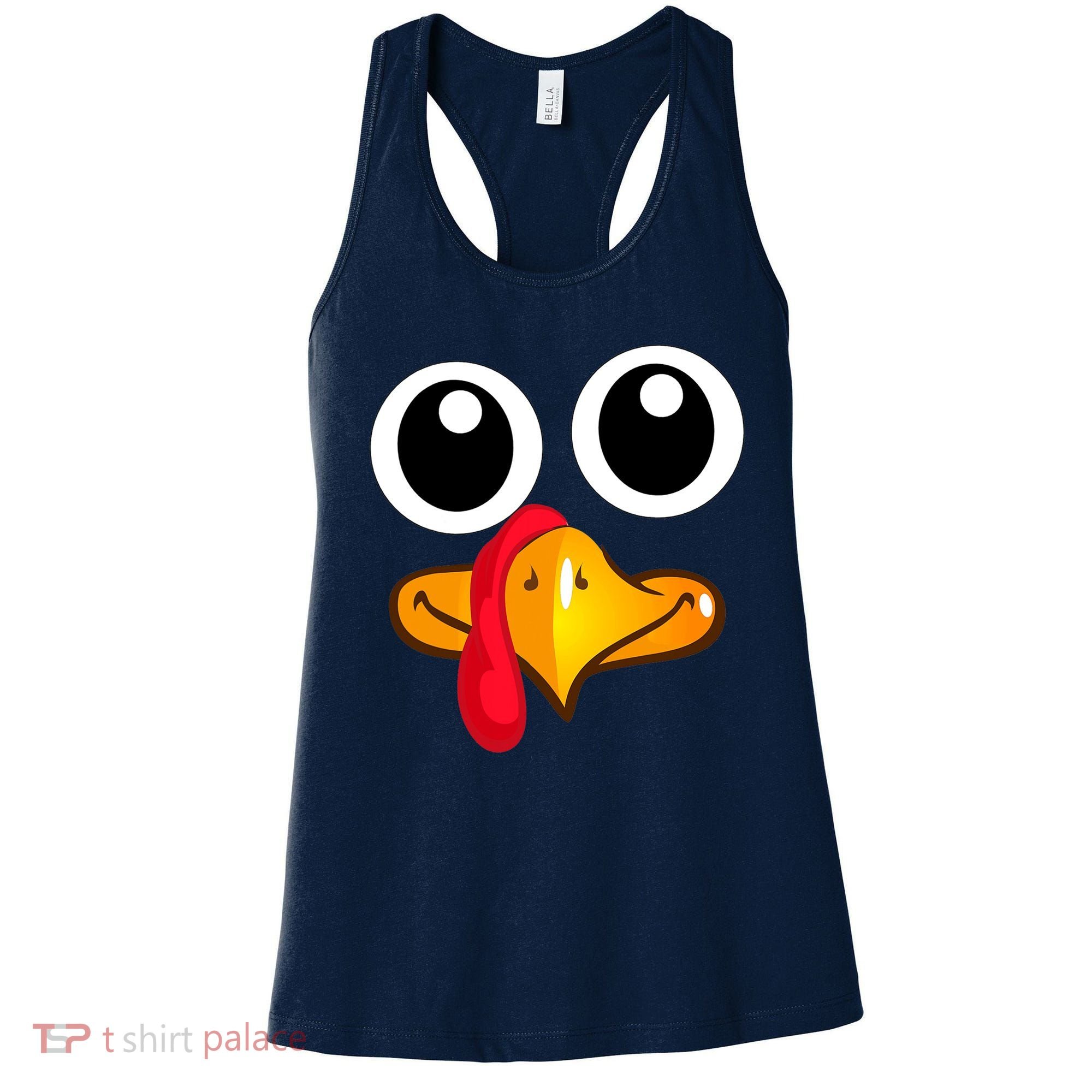 Thanksgiving Cute Turkey Face Women's Tank Top
