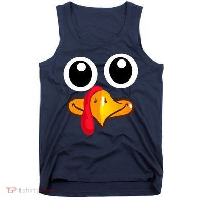 Thanksgiving Cute Turkey Face Tank Top