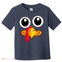 Thanksgiving Cute Turkey Face Toddler T-Shirt thumb 0