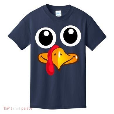 Thanksgiving Cute Turkey Face Kids T-Shirt