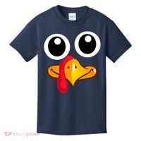 Thanksgiving Cute Turkey Face Kids T-Shirt thumb 0