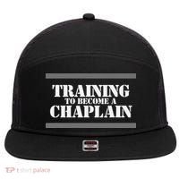 Training Chaplain 7 Panel Mesh Trucker Snapback Hat thumb 0