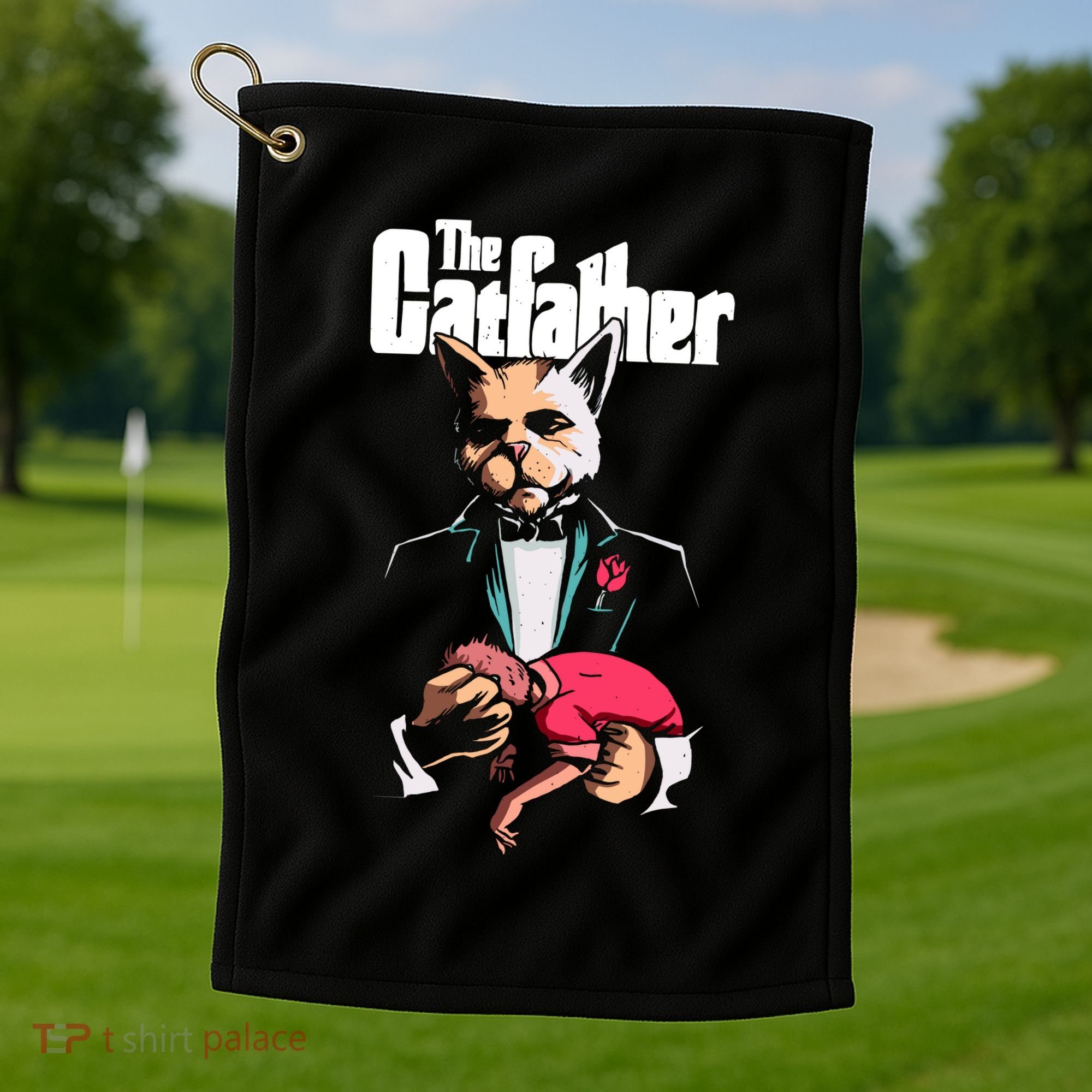 The Catfather Golf Towel