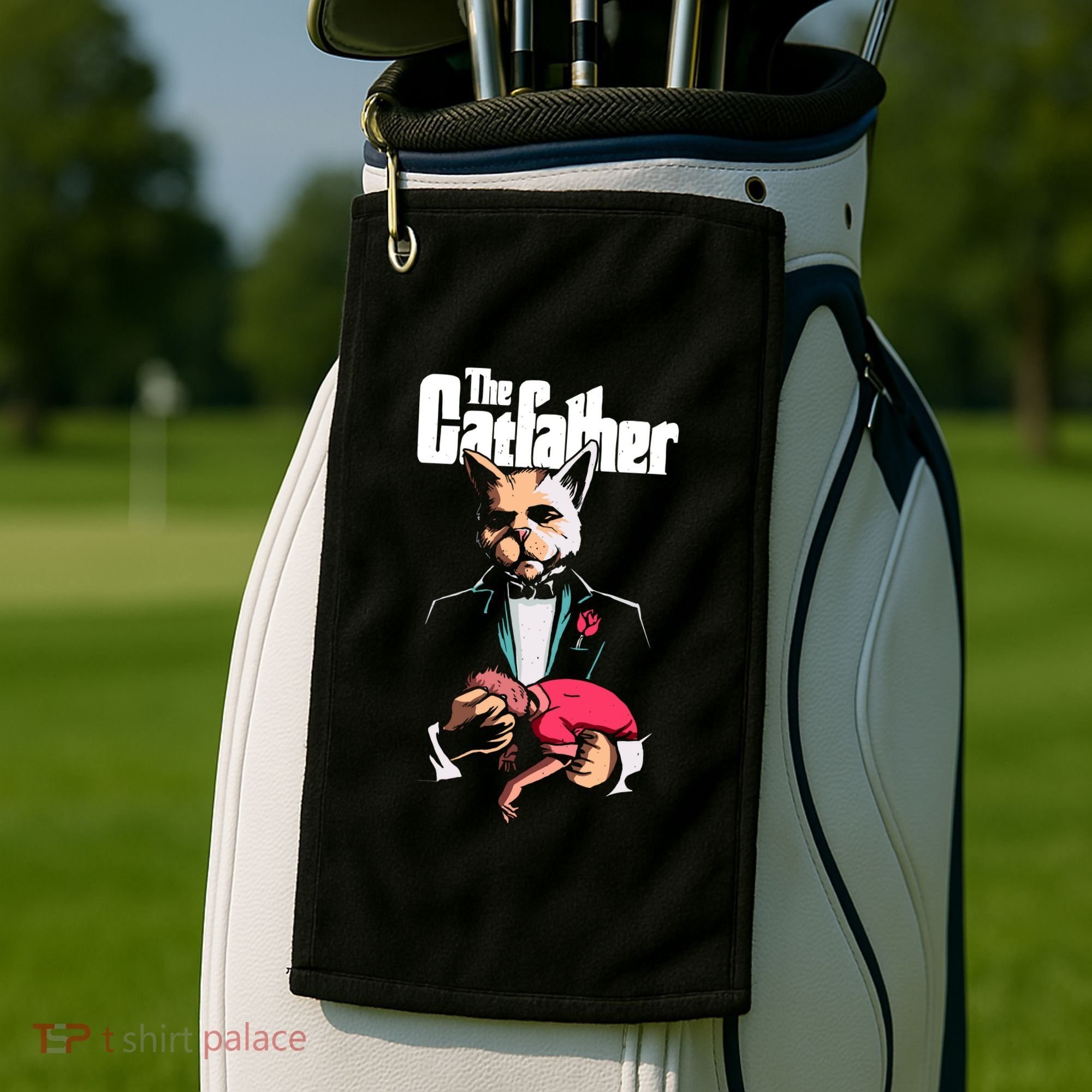 The Catfather Golf Towel