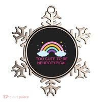 Too Cute To Be Neurotypical Rainbow Ornament thumb 0