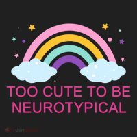 Too Cute To Be Neurotypical Rainbow Hat thumb 2