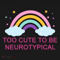 Too Cute To Be Neurotypical Rainbow Toddler T-Shirt thumb 4