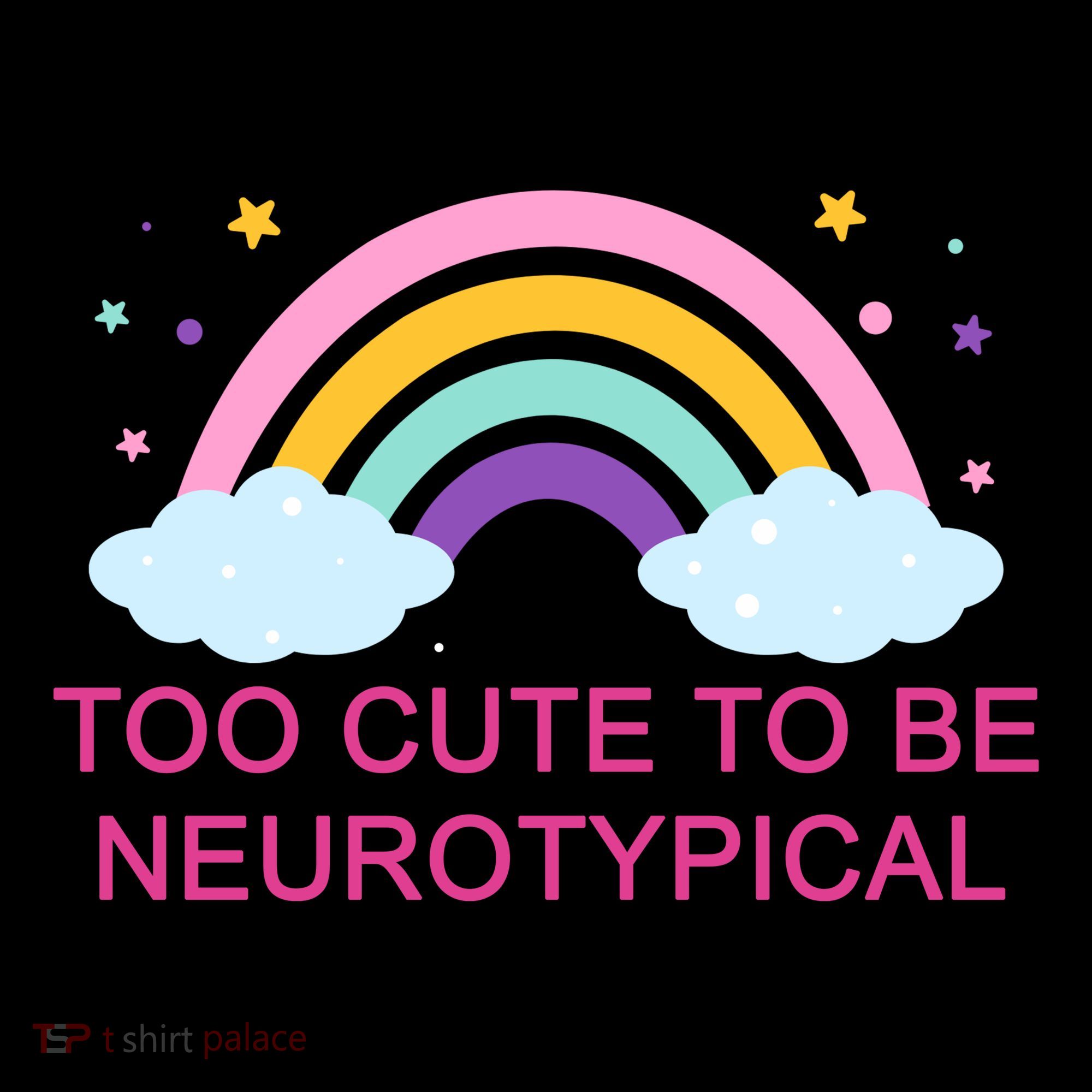 Too Cute To Be Neurotypical Rainbow Kids Sweatshirt