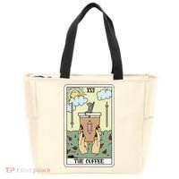 The Coffee Tarot Card Coffee Lover Caffeinated Witchy Hand Tote Bag thumb 0