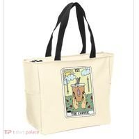 The Coffee Tarot Card Coffee Lover Caffeinated Witchy Hand Tote Bag thumb 2