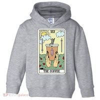 The Coffee Tarot Card Coffee Lover Caffeinated Witchy Hand Toddler Hoodie thumb 0