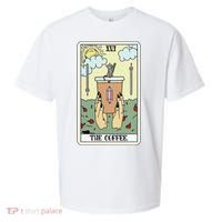 The Coffee Tarot Card Coffee Lover Caffeinated Witchy Hand Sueded Cloud Jersey T-Shirt thumb 0