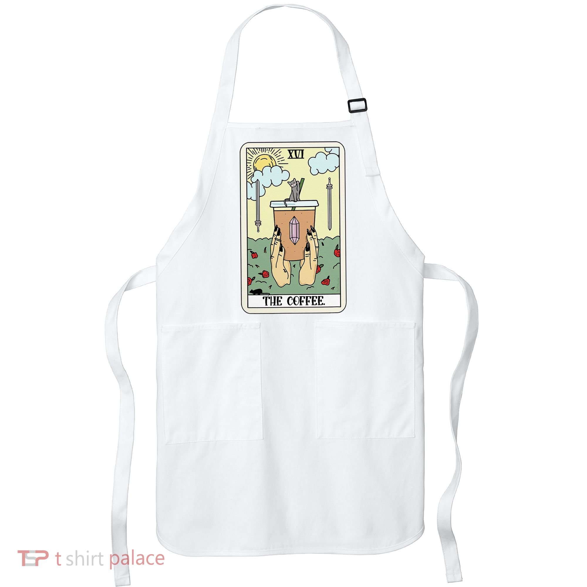 The Coffee Tarot Card Coffee Lover Caffeinated Witchy Hand Apron