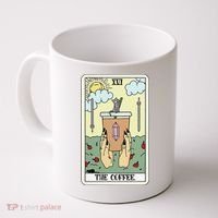 The Coffee Tarot Card Coffee Lover Caffeinated Witchy Hand Coffee Mug thumb 0