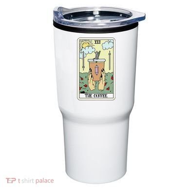 The Coffee Tarot Card Coffee Lover Caffeinated Witchy Hand Tumbler