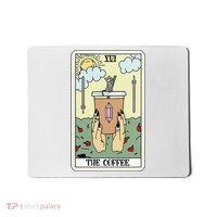 The Coffee Tarot Card Coffee Lover Caffeinated Witchy Hand Mousepad thumb 0