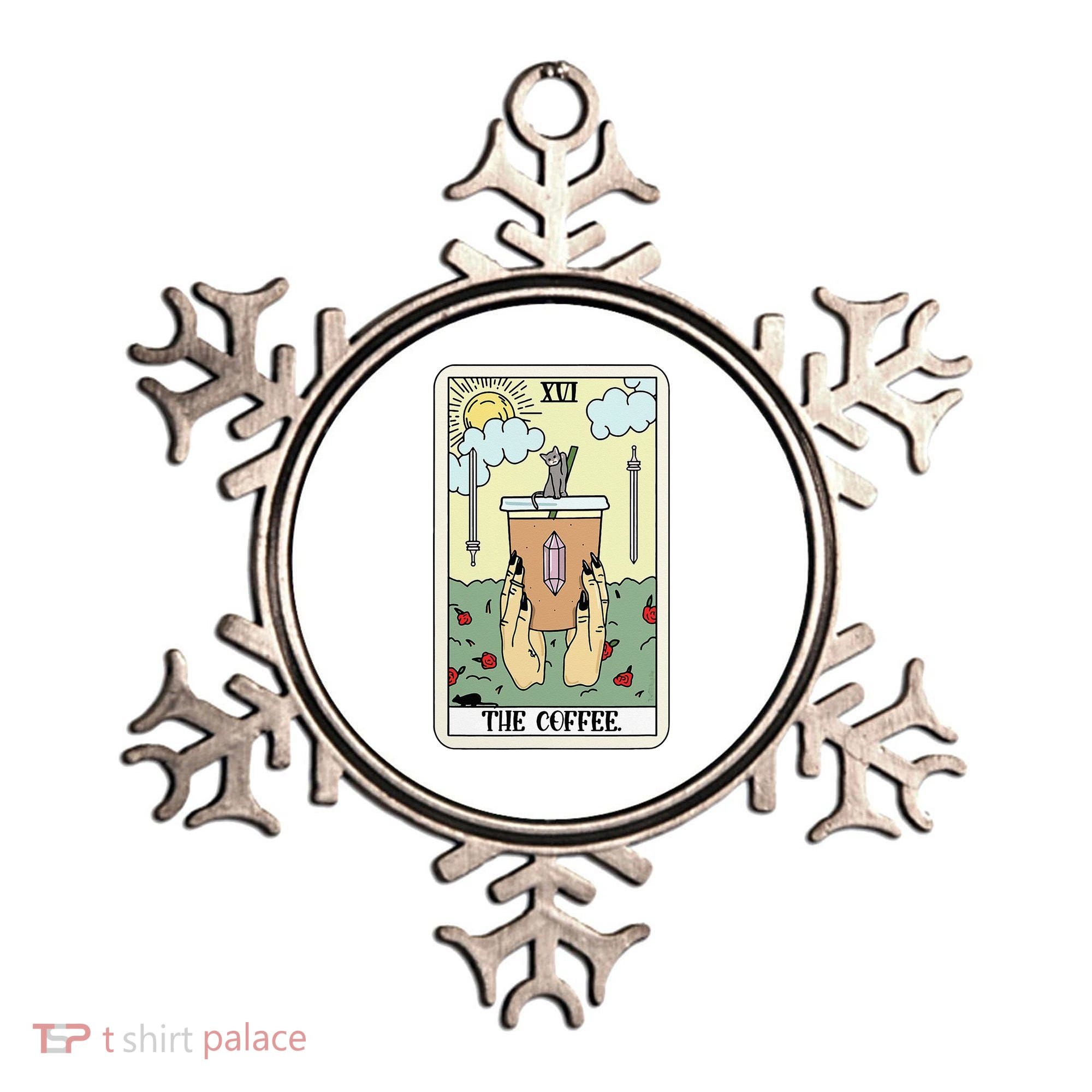 The Coffee Tarot Card Coffee Lover Caffeinated Witchy Hand Ornament