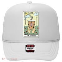 The Coffee Tarot Card Coffee Lover Caffeinated Witchy Hand Hat thumb 0