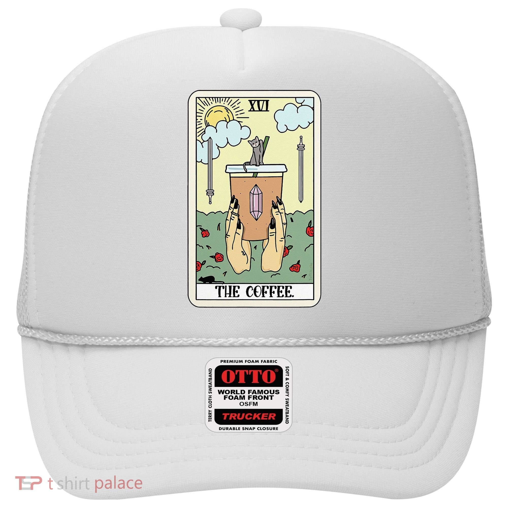 The Coffee Tarot Card Coffee Lover Caffeinated Witchy Hand Hat