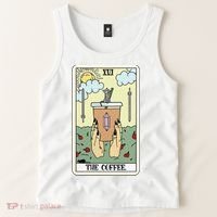 The Coffee Tarot Card Coffee Lover Caffeinated Witchy Hand Tank Top thumb 2