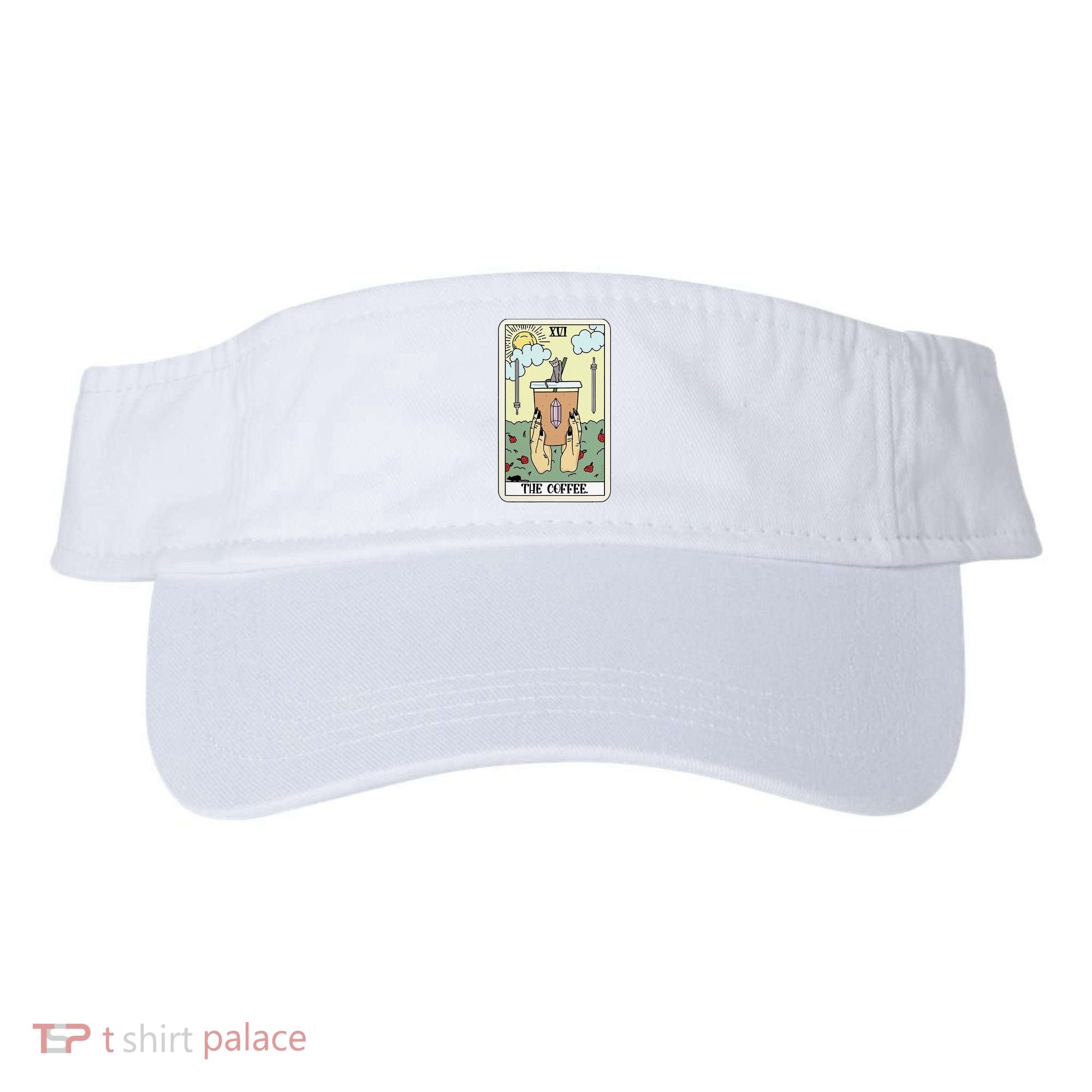 The Coffee Tarot Card Coffee Lover Caffeinated Witchy Hand Visor