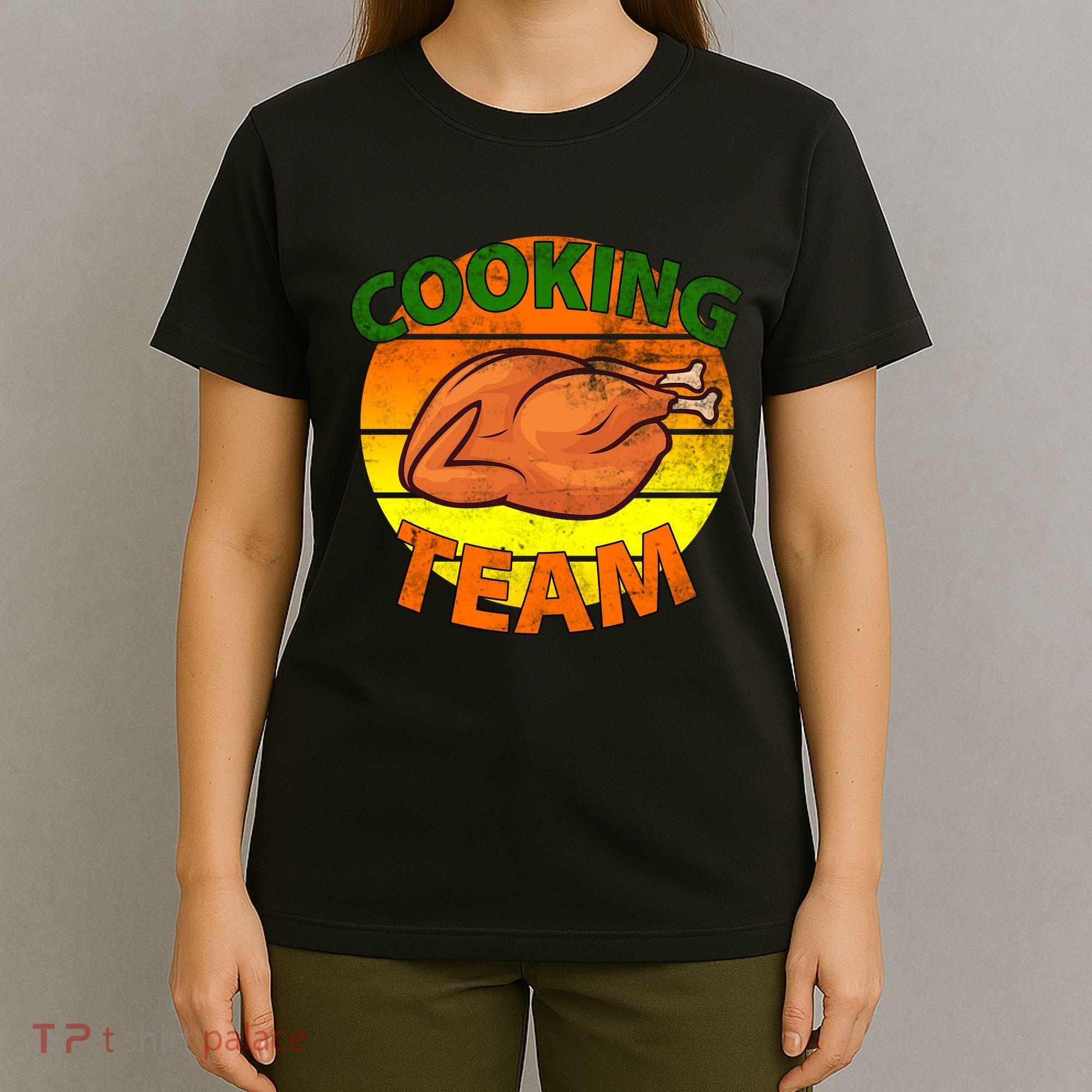 Thanksgiving Cooking Team Family Matching T-Shirt