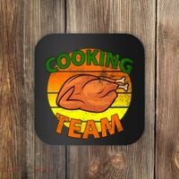 Thanksgiving Cooking Team Family Matching Coaster thumb 0