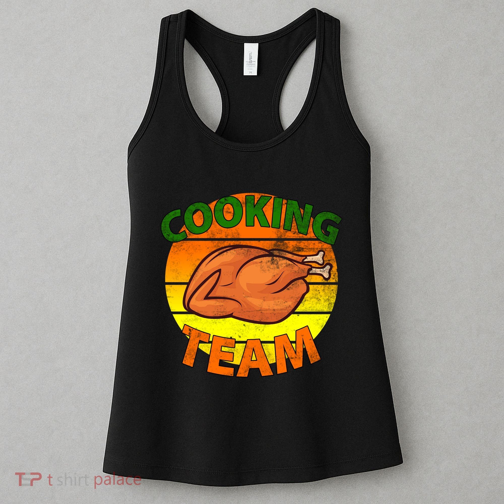 Thanksgiving Cooking Team Family Matching Women's Tank Top