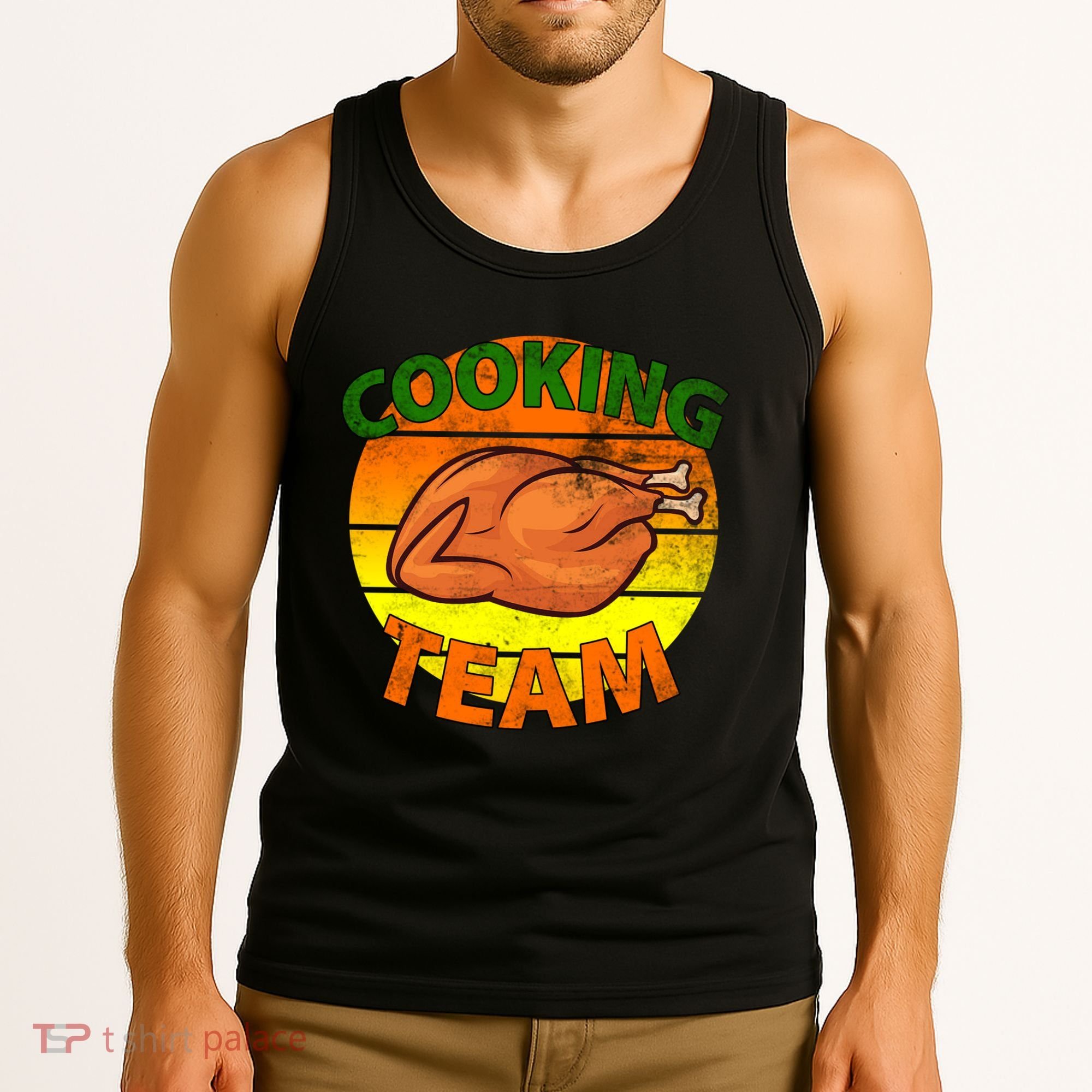Thanksgiving Cooking Team Family Matching Tank Top