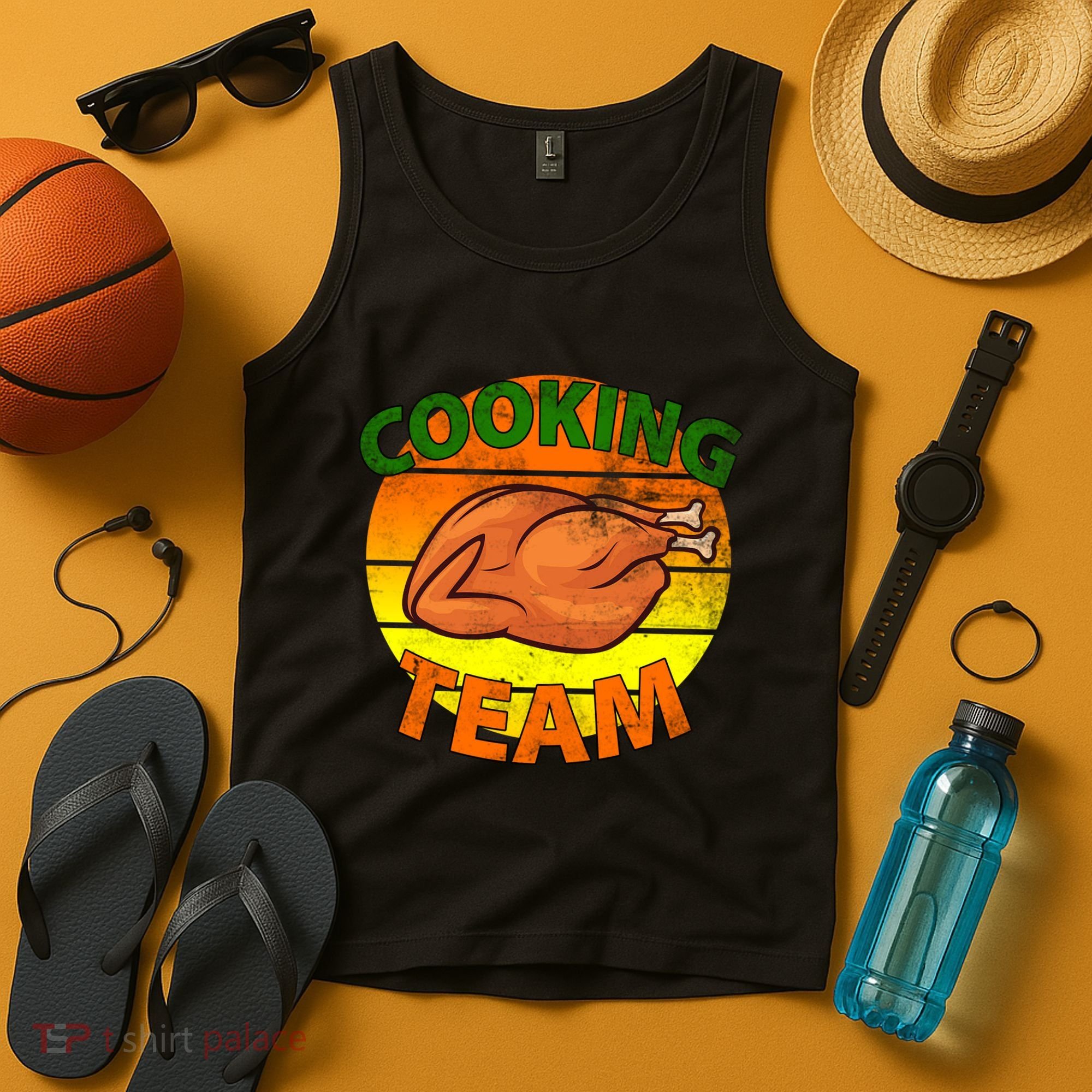 Thanksgiving Cooking Team Family Matching Tank Top
