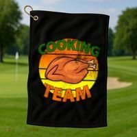 Thanksgiving Cooking Team Family Matching Golf Towel thumb 1