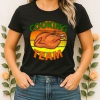 Thanksgiving Cooking Team Family Matching Women's T-Shirt thumb 2