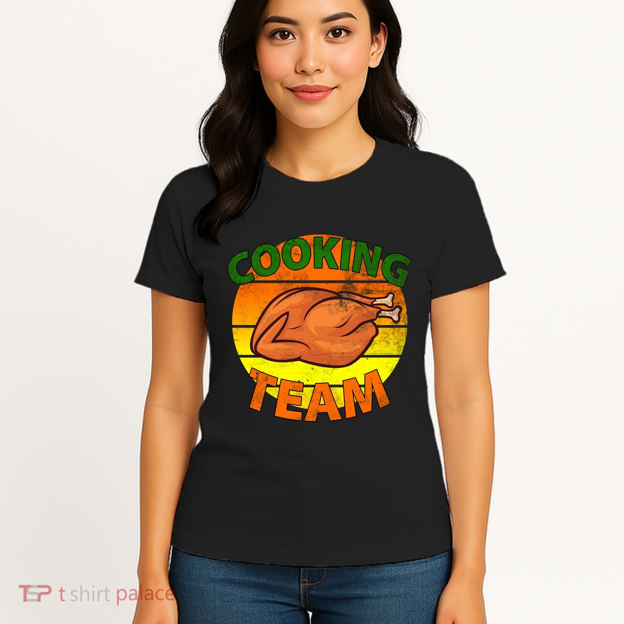 Thanksgiving Cooking Team Family Matching Women's T-Shirt