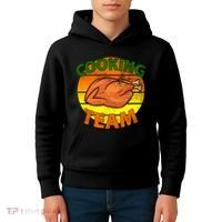 Thanksgiving Cooking Team Family Matching Kids Hoodie thumb 4