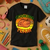Thanksgiving Cooking Team Family Matching Kids T-Shirt thumb 3
