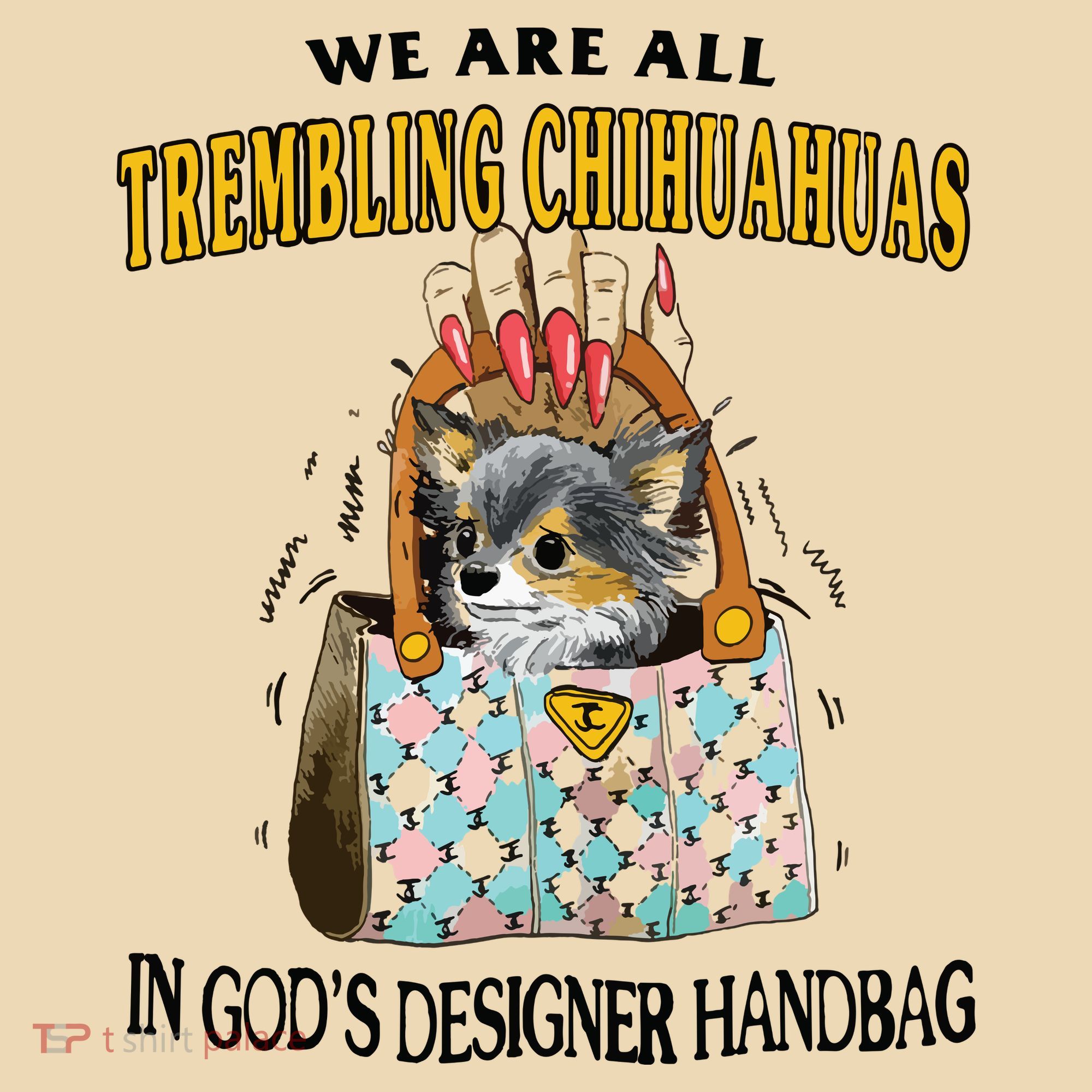 Trembling Chihuahua Tote Bag
