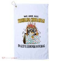 Trembling Chihuahua Golf Towel thumb 0