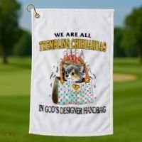 Trembling Chihuahua Golf Towel thumb 1