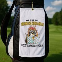 Trembling Chihuahua Golf Towel thumb 2