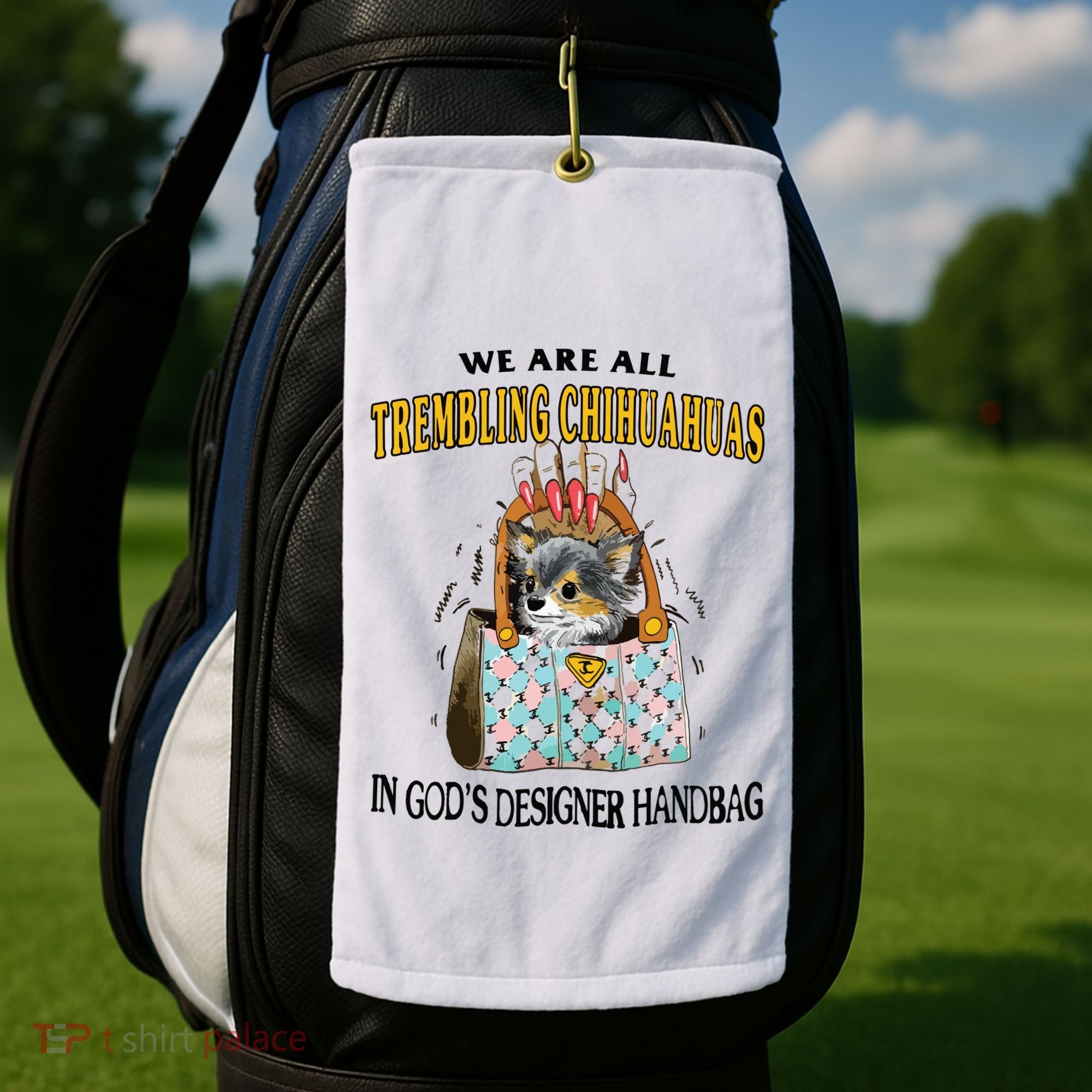 Trembling Chihuahua Golf Towel