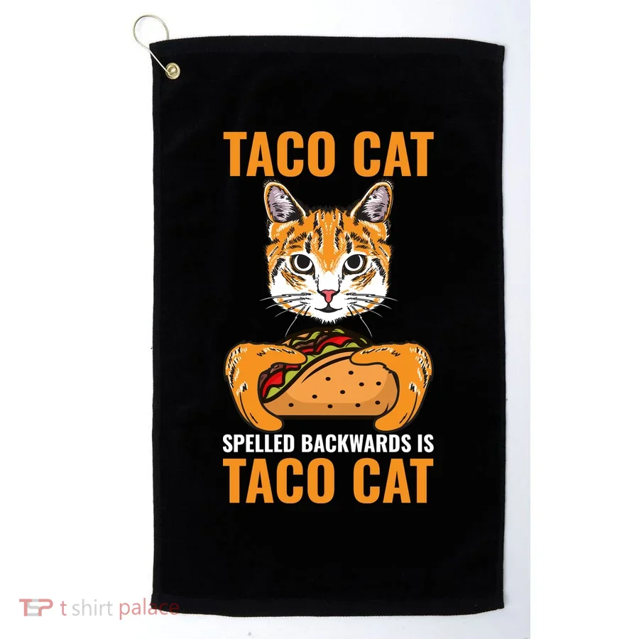 Taco Cat Golf Towel