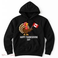 Turkey Canadian Thanksgiving Happy Thanksgiving Eh Hoodie thumb 0