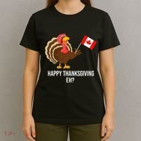 Turkey Canadian Thanksgiving Happy Thanksgiving Eh T-Shirt thumb 4
